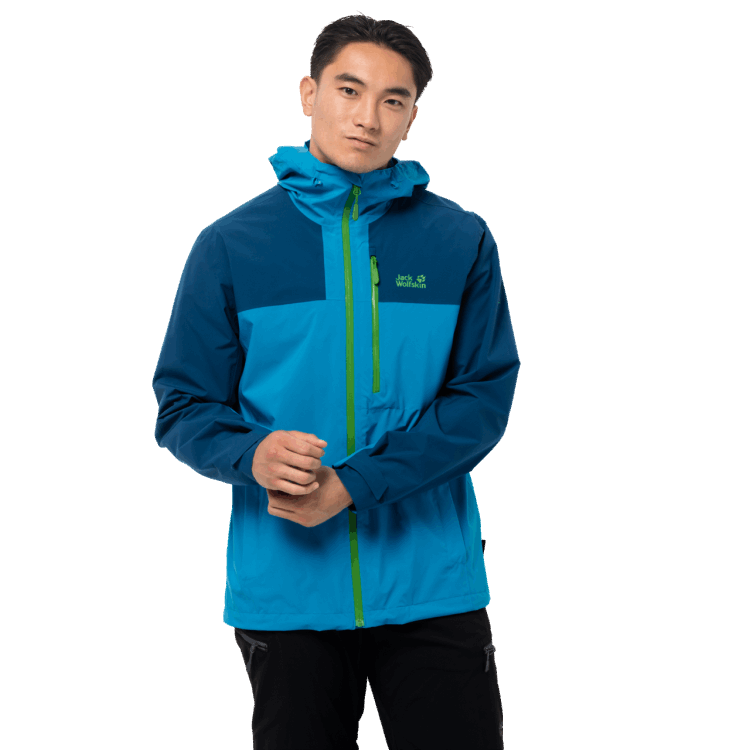 Brand Jack Wolfskin Men's Go Hike Jacket Blue Jewel Original