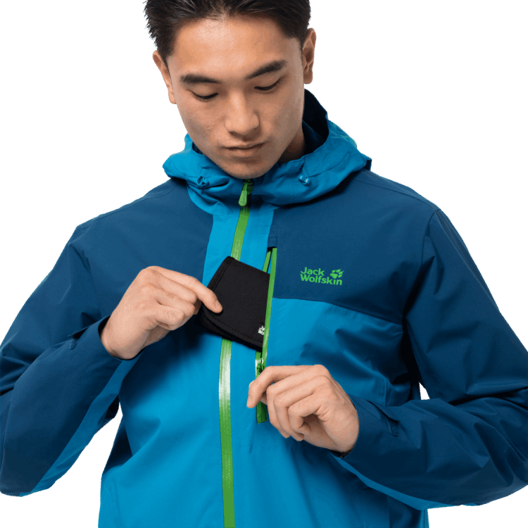 Brand Jack Wolfskin Men's Go Hike Jacket Blue Jewel Original