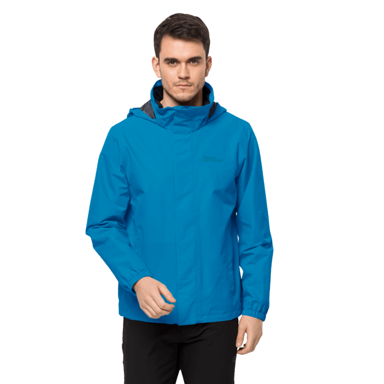 Blue Pacific Collection Men's Stormy Point 2L Jacket Brand Jack Wolfskin