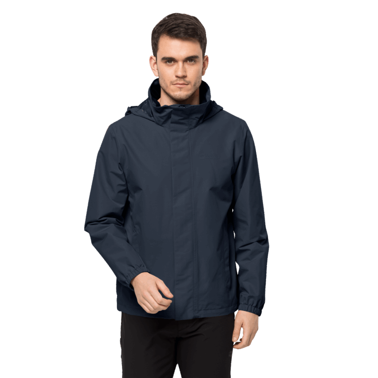 Night Blue Men's Stormy Point 2L Jacket Brand Jack Wolfskin Collections
