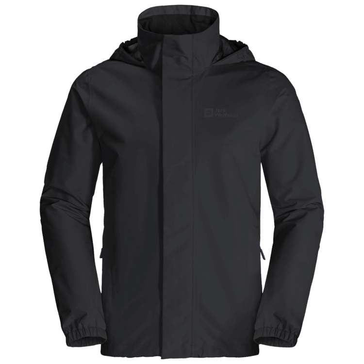 Black Men's Stormy Point 2L Jacket Origin Brand Jack Wolfskin