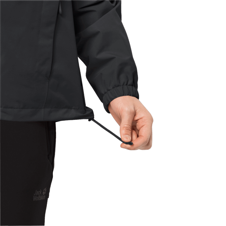Black Men's Stormy Point 2L Jacket Origin Brand Jack Wolfskin