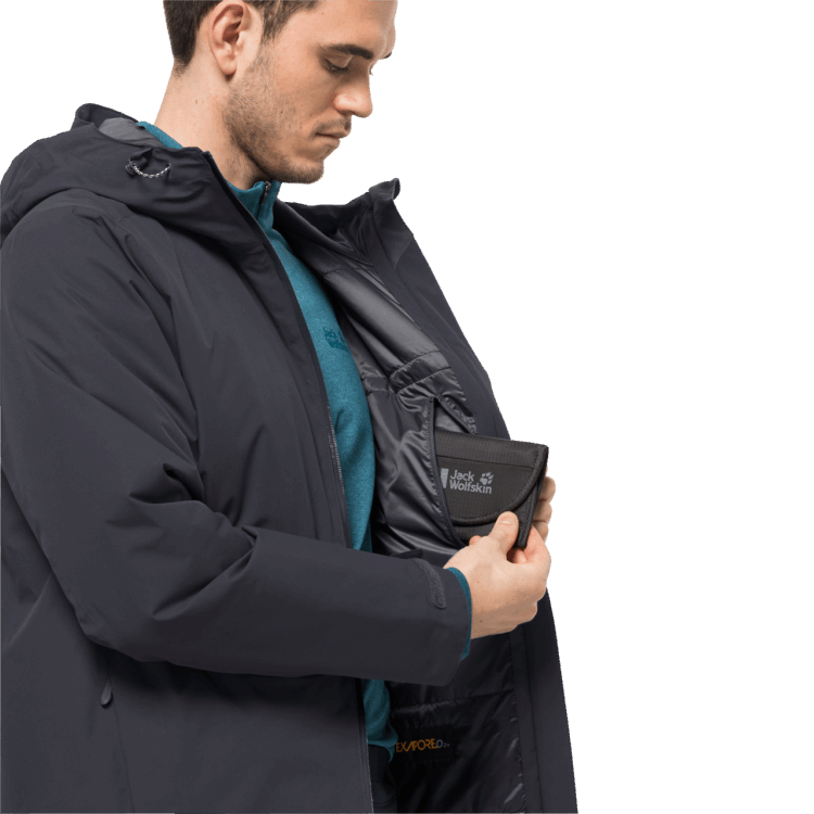 Origins Men's Wisper Insulated Jacket Brand Jack Wolfskin Ebony