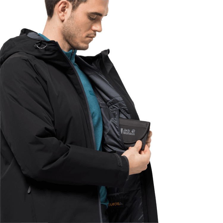 Brand Men's Wisper Insulated Jacket Black Brand Jack Wolfskin