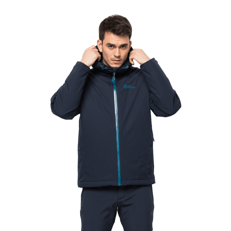 Original Brand Jack Wolfskin Men's Wisper Insulated Jacket Night Blue