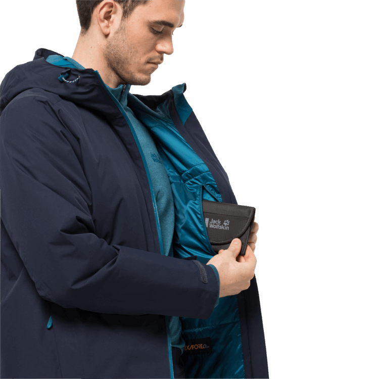 Original Brand Jack Wolfskin Men's Wisper Insulated Jacket Night Blue