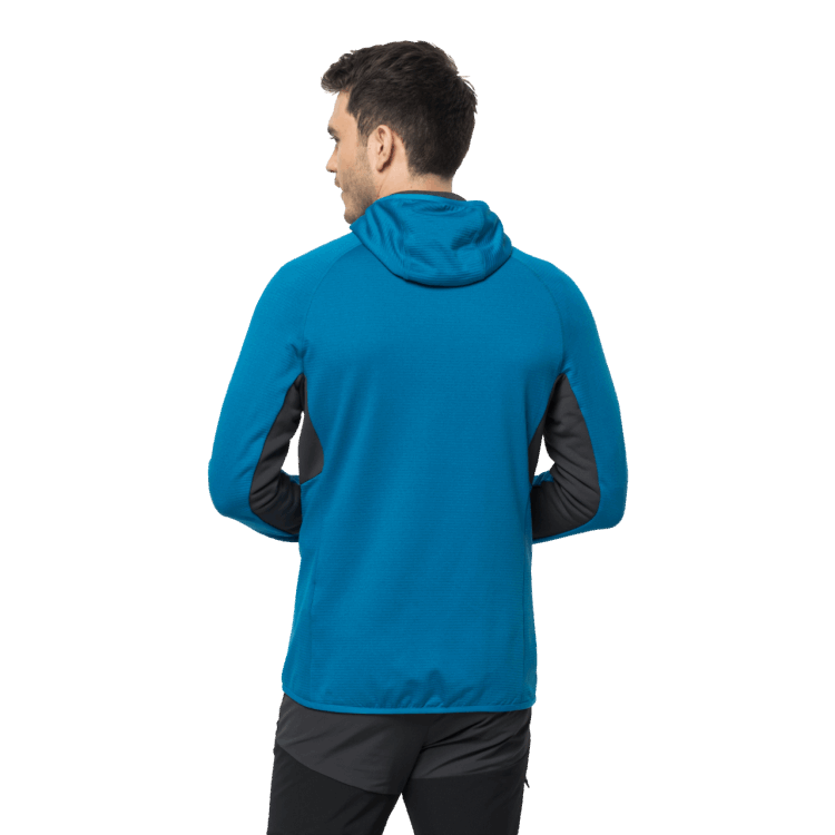 Hot Blue Pacific Brand Jack Wolfskin Men's Hydro Grid Hooded Full-Zip