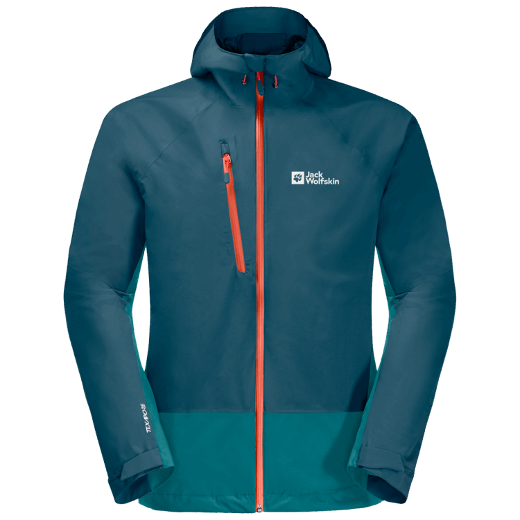 Men's Eagle Peak 2L Jacket Blue Coral Brand Jack Wolfskin Collection