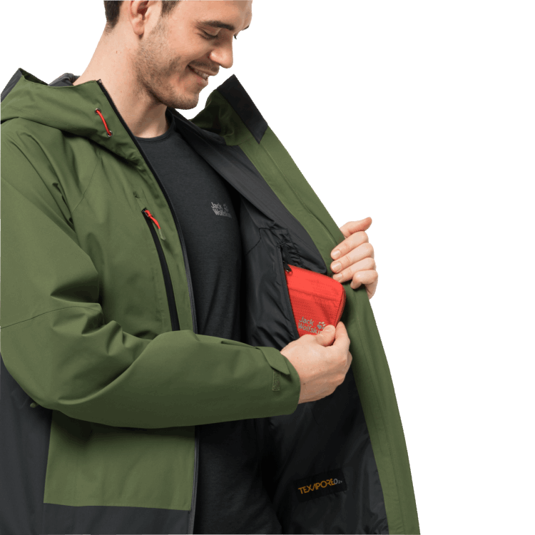 Men's Eagle Peak 2L Jacket Greenwood Collections Brand Jack Wolfskin
