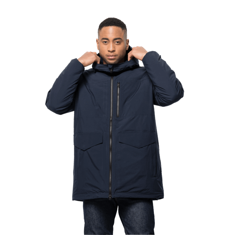 Men's Koenigsbau Parka Origin Brand Jack Wolfskin Night Blue