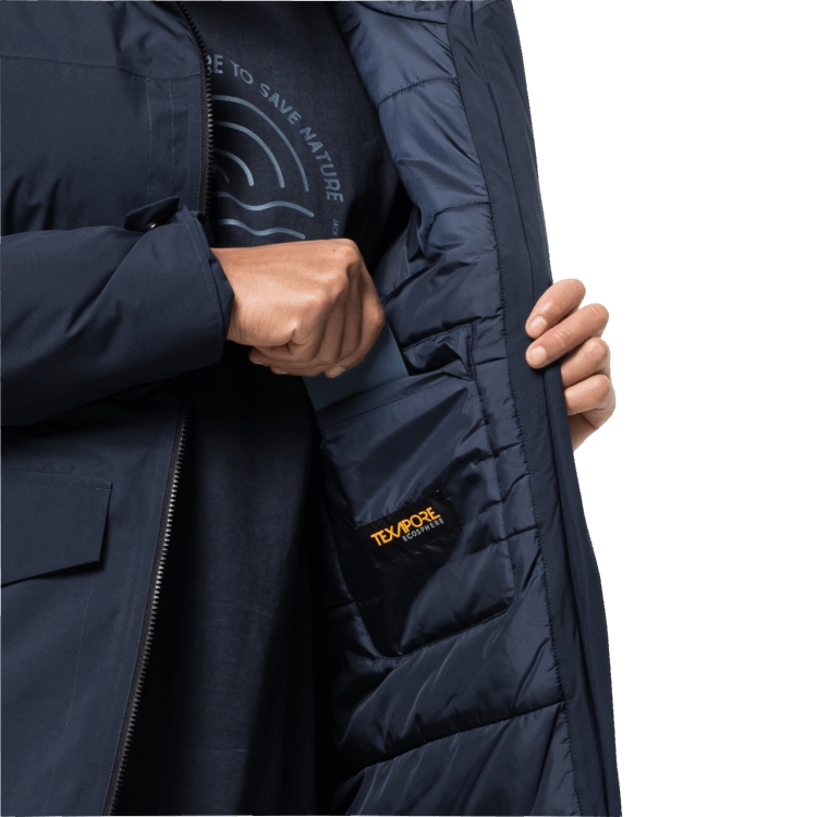 Men's Koenigsbau Parka Origin Brand Jack Wolfskin Night Blue