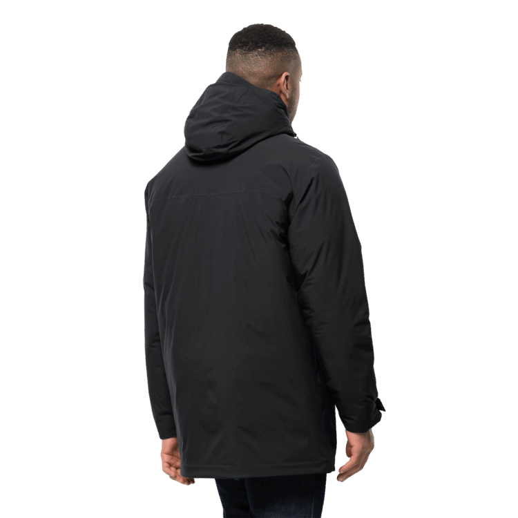 Men's Koenigsbau Parka Origins Black Brand Jack Wolfskin
