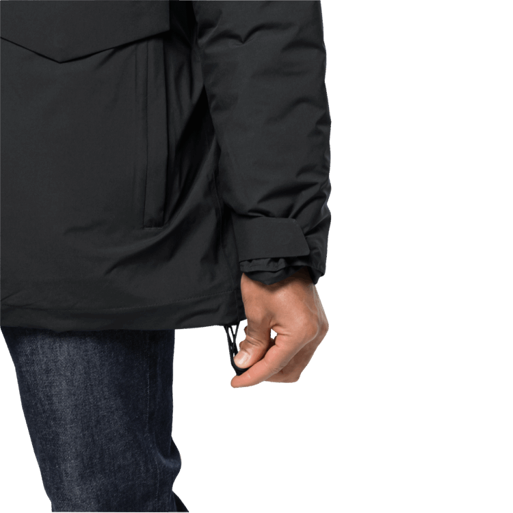Men's Koenigsbau Parka Origins Black Brand Jack Wolfskin