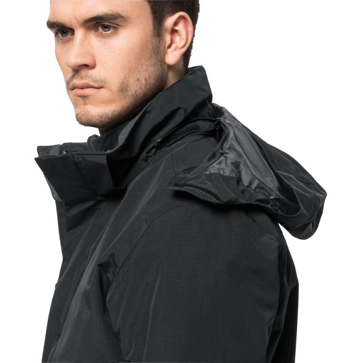 Brand Jack Wolfskin Hot Black Men's Bergland 3In1 Jacket