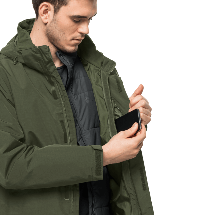 Brand Jack Wolfskin Men's Bergland 3In1 Jacket Greenwood Best
