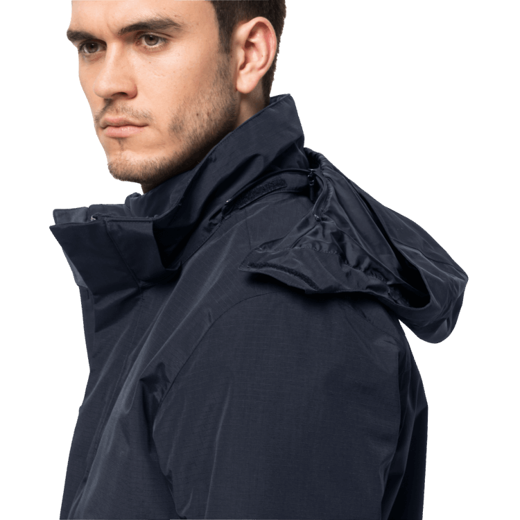 Brand Jack Wolfskin Men's Bergland 3In1 Jacket New Night Blue