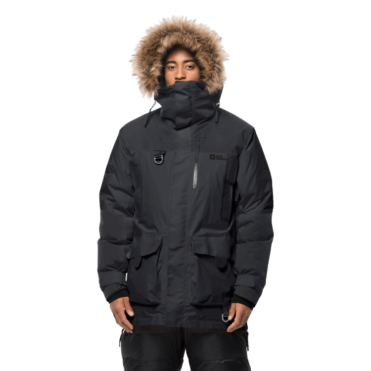 Black Brand Jack Wolfskin Fashion Men's 1995 Series Parka