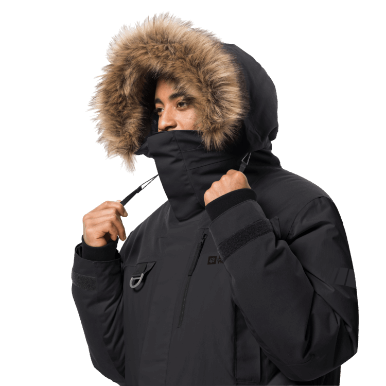 Black Brand Jack Wolfskin Fashion Men's 1995 Series Parka