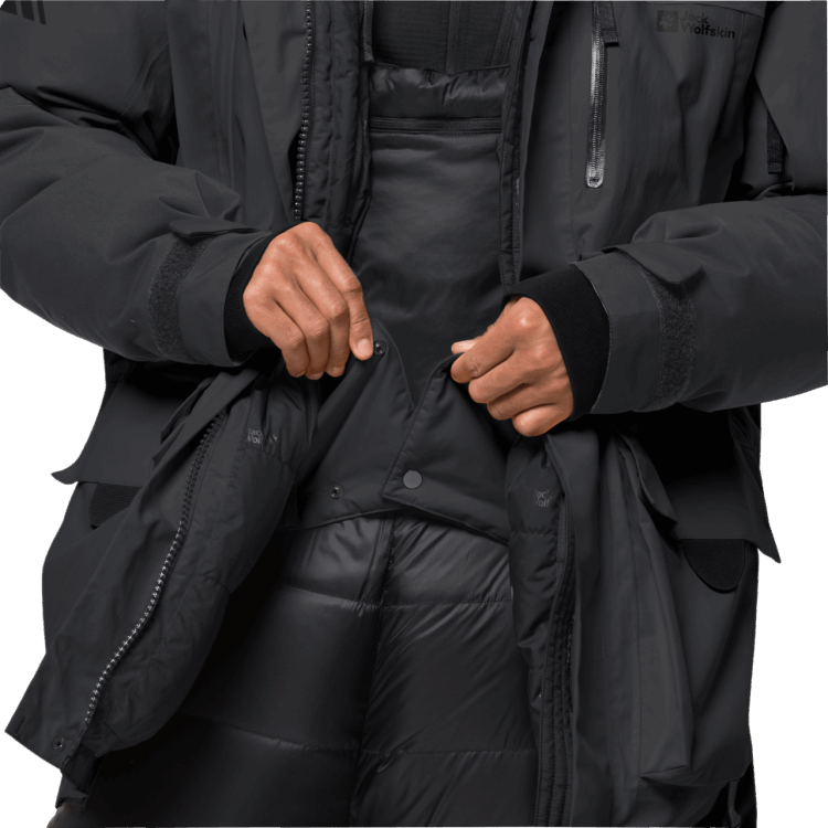 Black Brand Jack Wolfskin Fashion Men's 1995 Series Parka