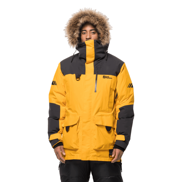 Burly Yellow Xt Brand Jack Wolfskin Men's 1995 Series Parka Collection