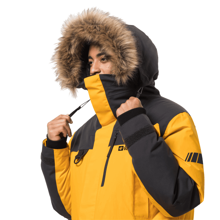 Burly Yellow Xt Brand Jack Wolfskin Men's 1995 Series Parka Collection