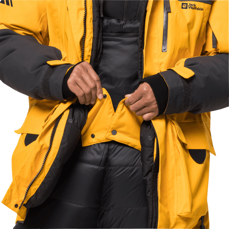 Burly Yellow Xt Brand Jack Wolfskin Men's 1995 Series Parka Collection