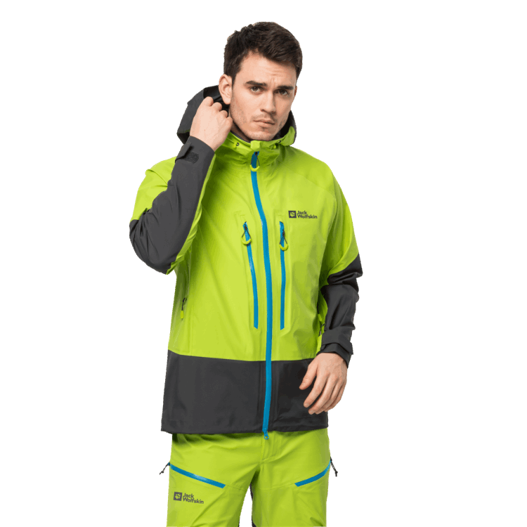 Lime Collections Brand Jack Wolfskin Men's Alpspitze 3L Jacket