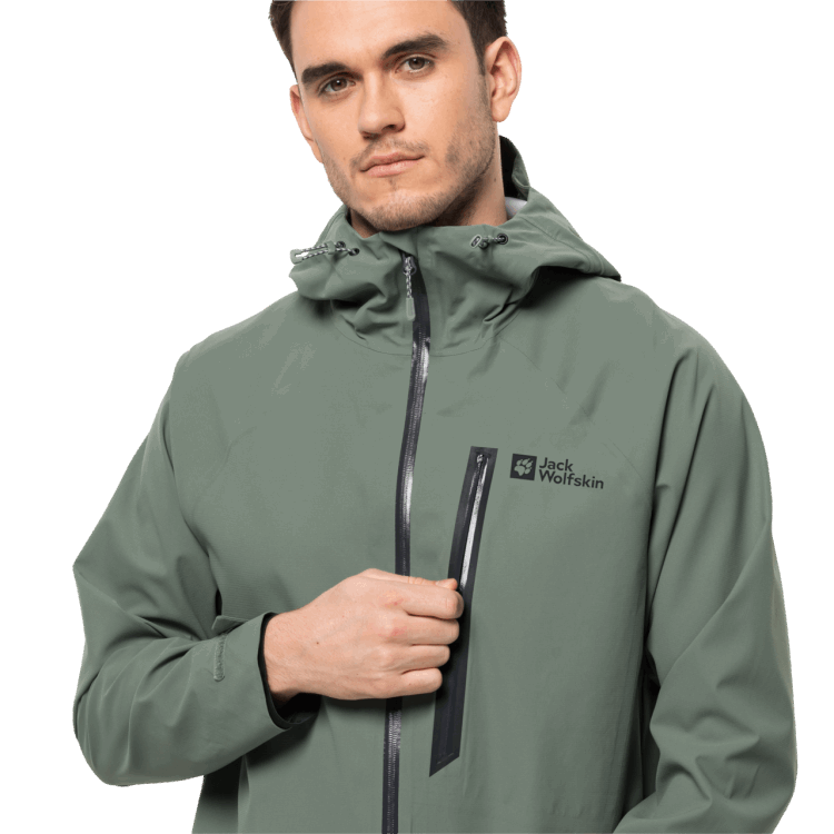 Original Men's Tapeless Jacket Hedge Green Brand Jack Wolfskin
