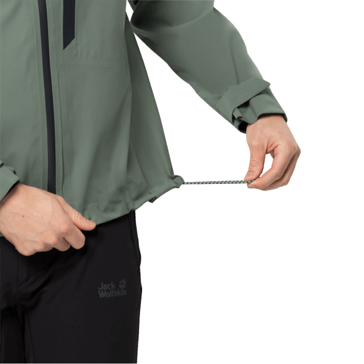 Original Men's Tapeless Jacket Hedge Green Brand Jack Wolfskin