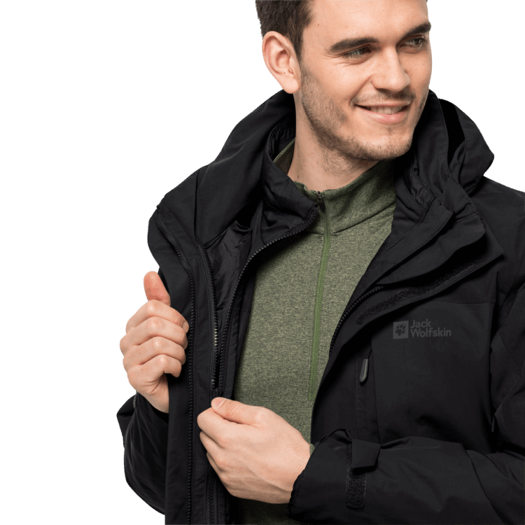 Best Brand Jack Wolfskin Men's Romberg 3In1 Jacket Black