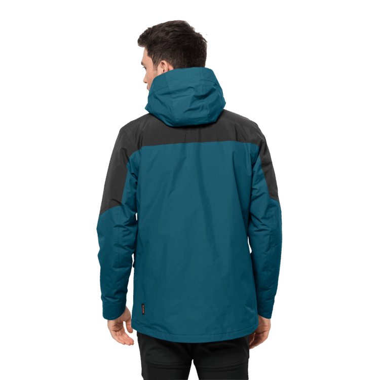 New Blue Coral Brand Jack Wolfskin Men's Romberg 3In1 Jacket