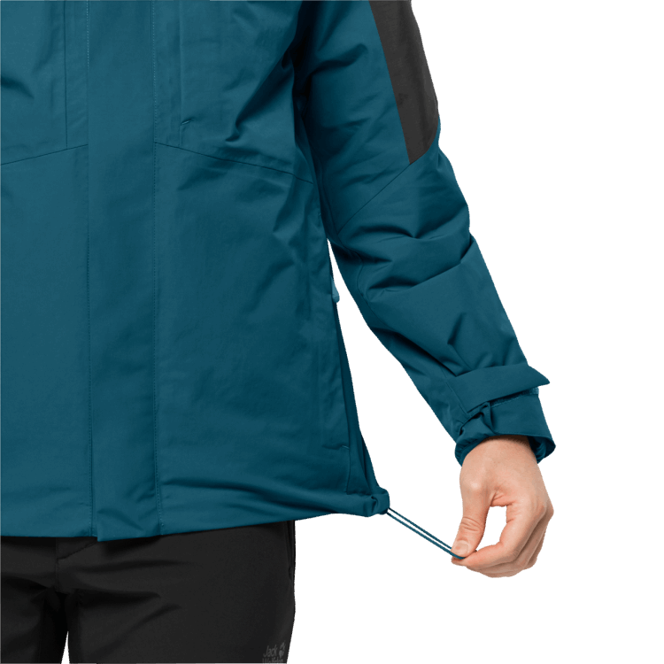 New Blue Coral Brand Jack Wolfskin Men's Romberg 3In1 Jacket