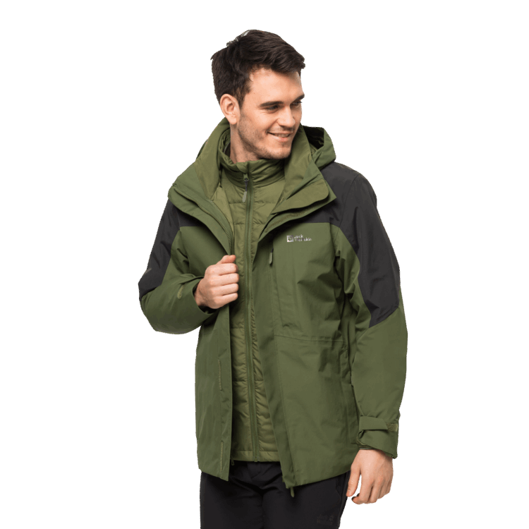 Fashion Greenwood Men's Romberg 3In1 Jacket Brand Jack Wolfskin
