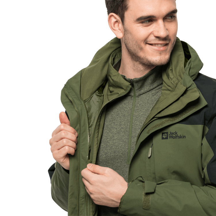 Fashion Greenwood Men's Romberg 3In1 Jacket Brand Jack Wolfskin