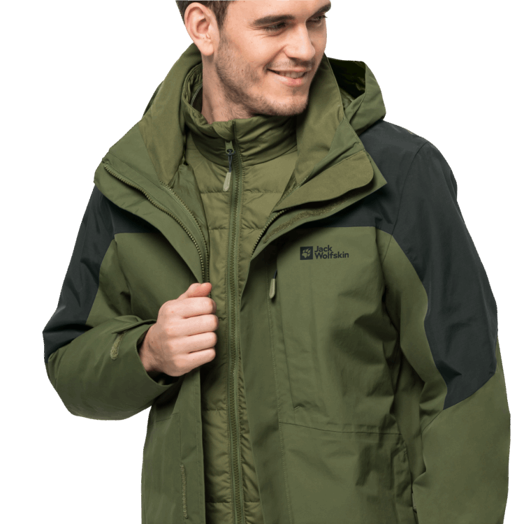 Fashion Greenwood Men's Romberg 3In1 Jacket Brand Jack Wolfskin