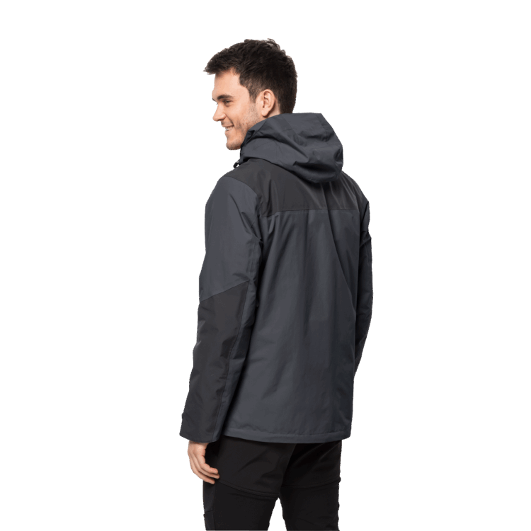 Men's Jasper 3In1 Jacket Brand Jack Wolfskin Ebony Collection