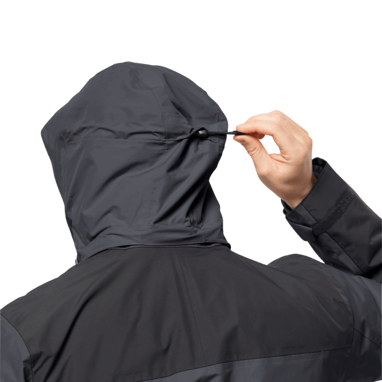 Men's Jasper 3In1 Jacket Brand Jack Wolfskin Ebony Collection