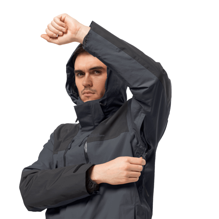 Men's Jasper 3In1 Jacket Brand Jack Wolfskin Ebony Collection