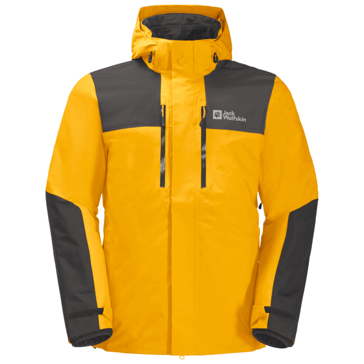 Men's Jasper 3In1 Jacket Brand Jack Wolfskin Collections Burly Yellow Xt