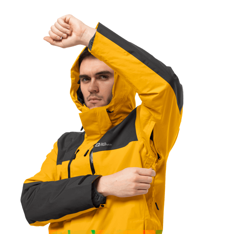Men's Jasper 3In1 Jacket Brand Jack Wolfskin Collections Burly Yellow Xt