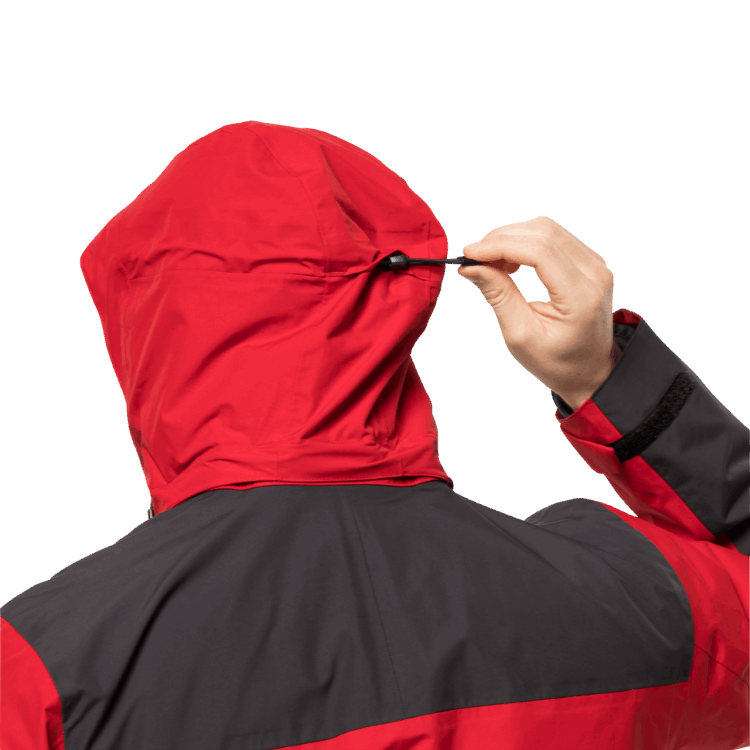 Men's Jasper 3In1 Jacket Adrenaline Red Brand Jack Wolfskin Origin