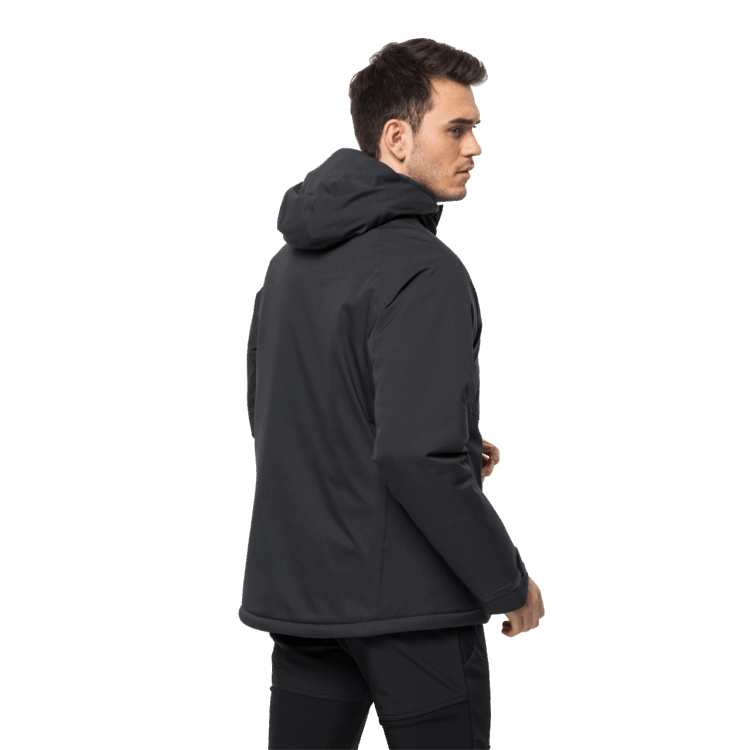 Men's Troposphere Insulated Jacket Black Origins Brand Jack Wolfskin