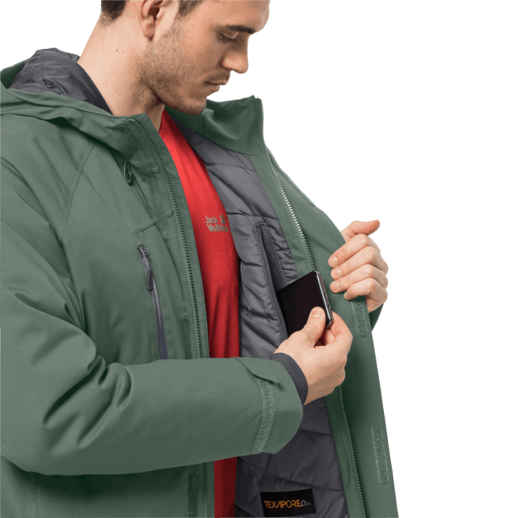 Men's Troposphere Insulated Jacket Brand Brand Jack Wolfskin Hedge Green