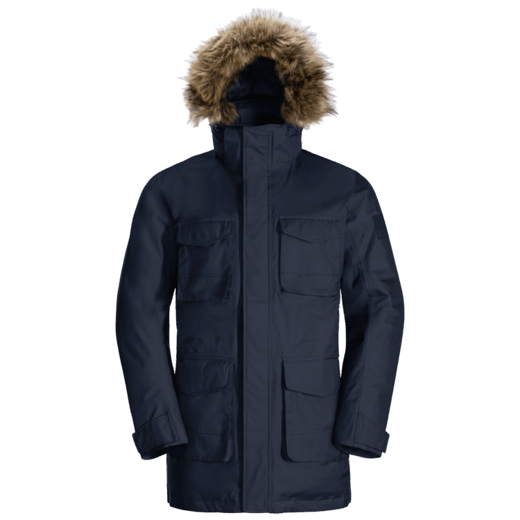 Brand Jack Wolfskin Night Blue Men's Winterfrost Down Parka Hot