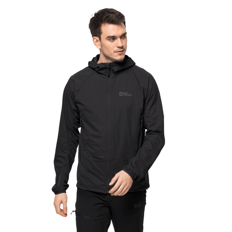 Brand Jack Wolfskin Men's Eagle Peak Ii Hoody Collection Black