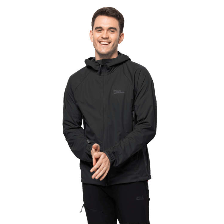 Brand Jack Wolfskin Men's Eagle Peak Ii Hoody Collection Black