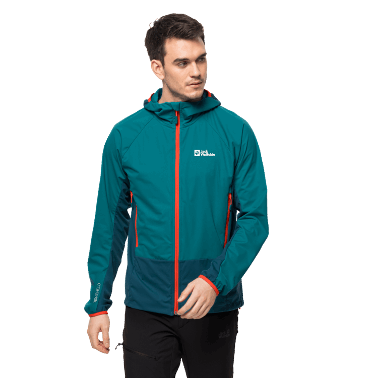 Bay Blue Brand Jack Wolfskin Men's Eagle Peak Ii Hoody Origin