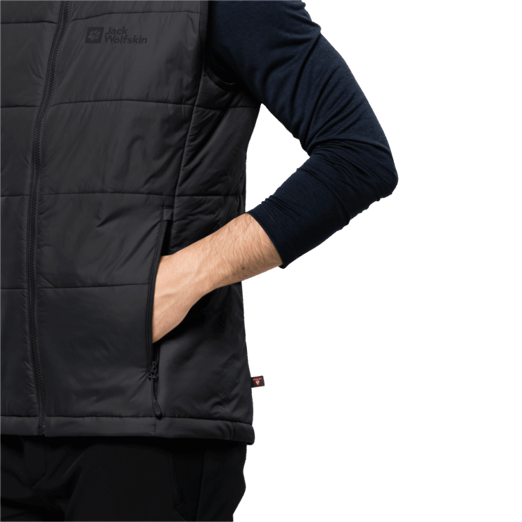 Black Origins Brand Jack Wolfskin Men's Bergland Insulated Vest