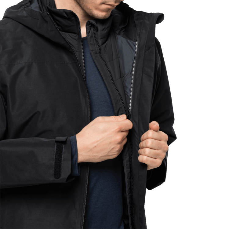 Black Origins Brand Jack Wolfskin Men's Bergland Insulated Vest