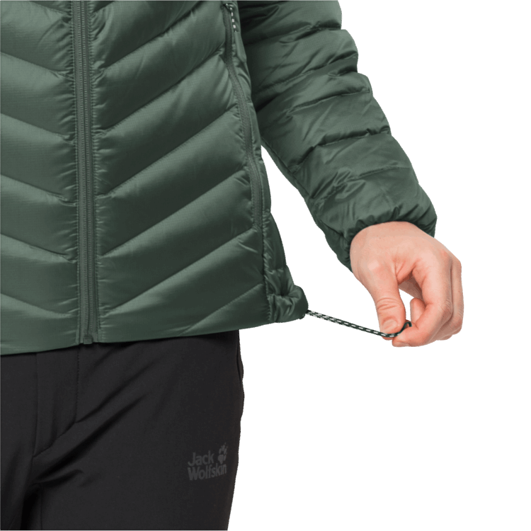 Hedge Green Men's Passamani Down Hoody Brand Jack Wolfskin